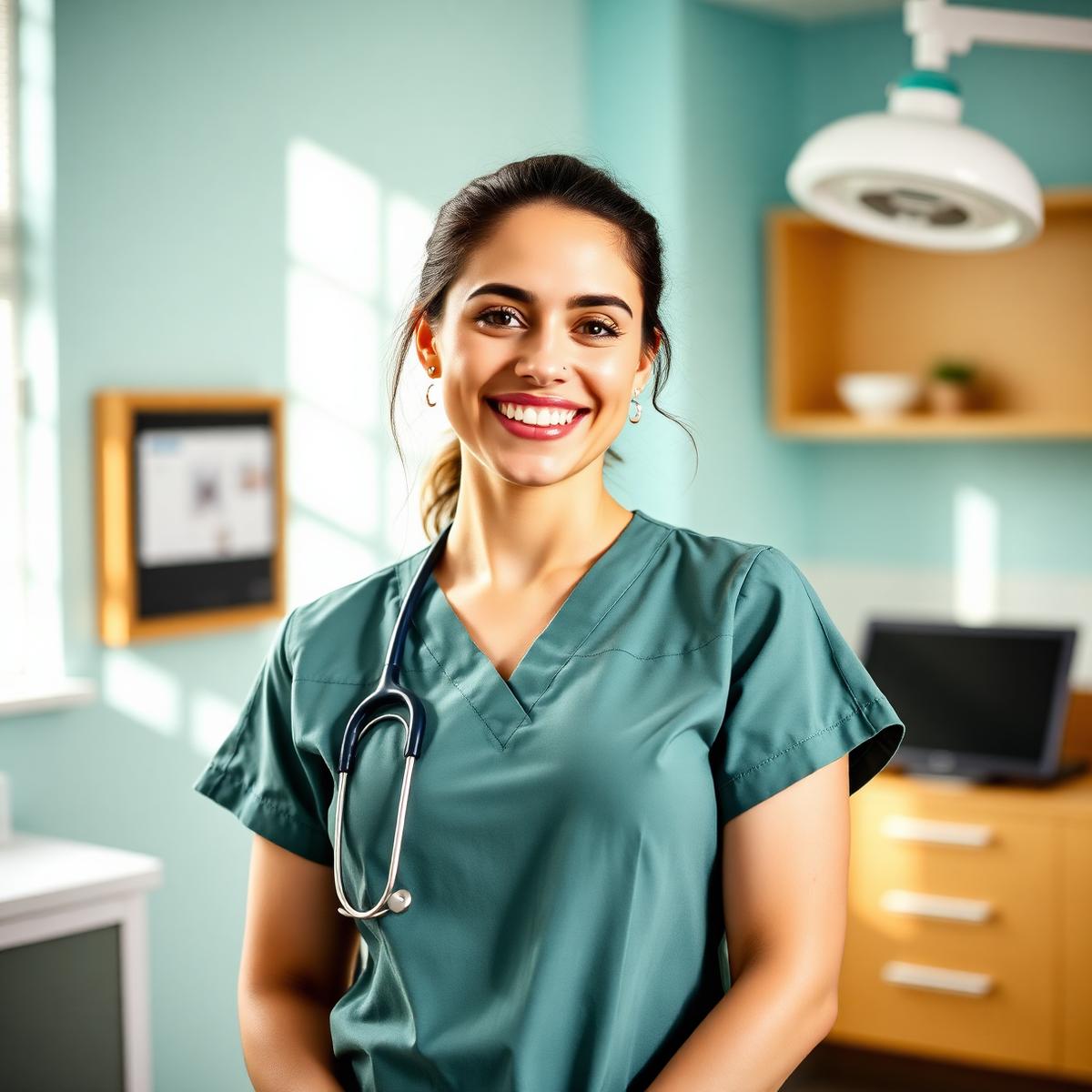 Friendly healthcare professional
